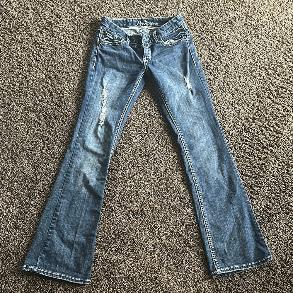 Rue21 Blue Flare Wide Leg Jeans